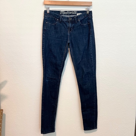 Madewell Blue Mid-rise Skinny Jeans 26 x 32 - Picture 1 of 5